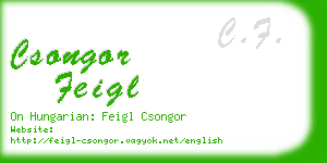 csongor feigl business card